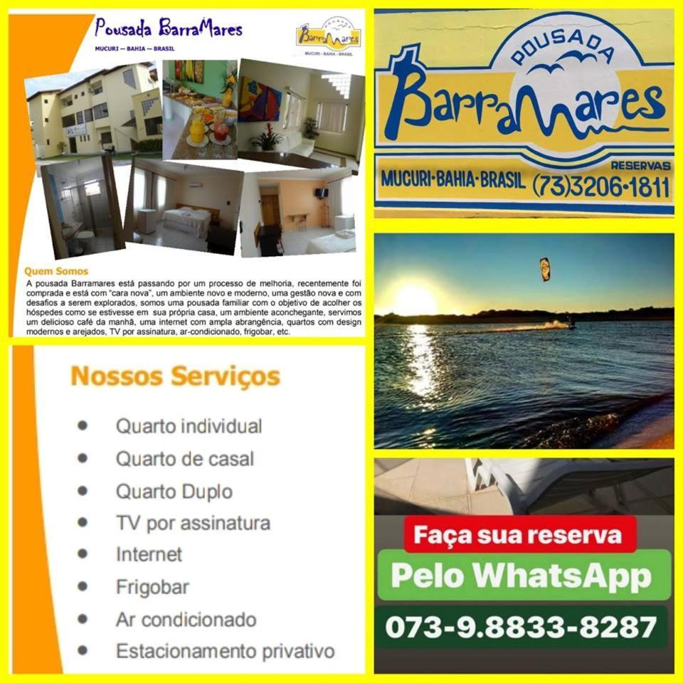 Pousada Barra Mares Mucuri Exterior foto